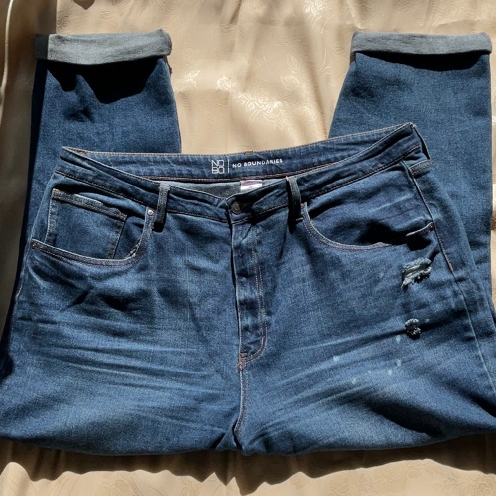 NoBo size 21 Distressed Mom jeans
